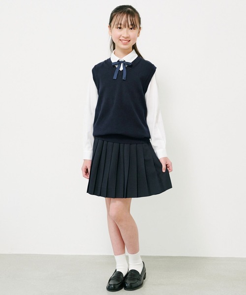 CHOPIN(ショパン)の「男女共用 Vネックニットベスト(ベスト・キッズ・ネイビー・140cm/150cm/160cm)」の4枚目の写真