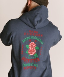 Schott/ショット/ADVERTISEMENT ROSE HOODED SWEAT/アドバタイズメント ローズ スウェット パーカー