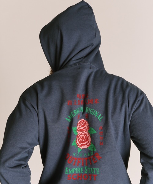 セール】Schott/ショット/ADVERTISEMENT ROSE HOODED SWEAT