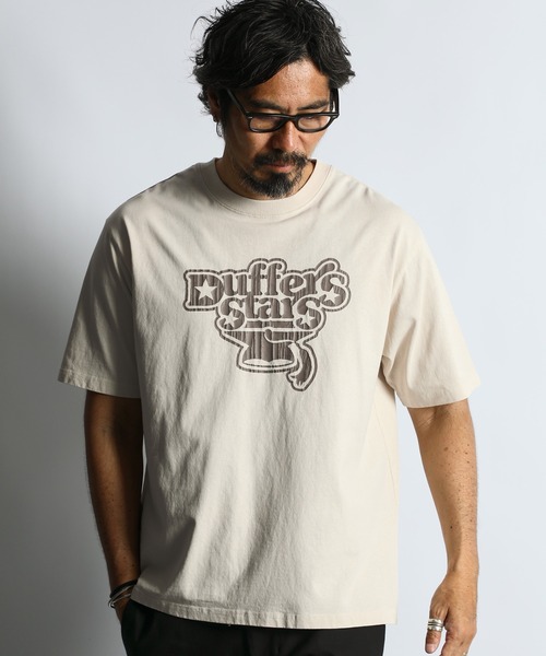 The DUFFER of ST.GEORGE（ザダファーオブセントジョージ）の「DUFFER CLASSIC TEE "DF STARS"：UKアーカイブ グラフィック Tシャツ（Tシャツ/カットソー・メンズ・アイボリー・MEDIUM/LARGE/X-LARGE）」の8枚目の写真