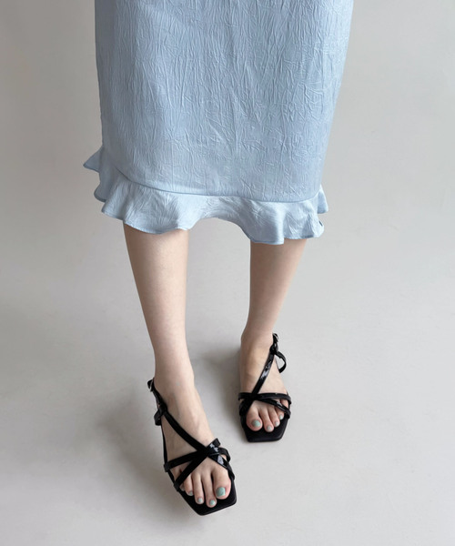 EDIT. FOR LULU（エディットフォールル）の「【CECILIA/セシリア】ストラップサンダル（サンダル・レディース・ホワイト/ブラック・35/36/37/38）」の3枚目の写真