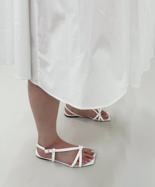 EDIT. FOR LULU（エディットフォールル）の「【CECILIA/セシリア】ストラップサンダル（サンダル・レディース・ホワイト/ブラック・35/36/37/38）」の5枚目の写真