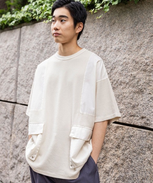 着せ替え服・アウトフィット nico セール】アウトポケット付き切り替えTシャツ（Tシャツ