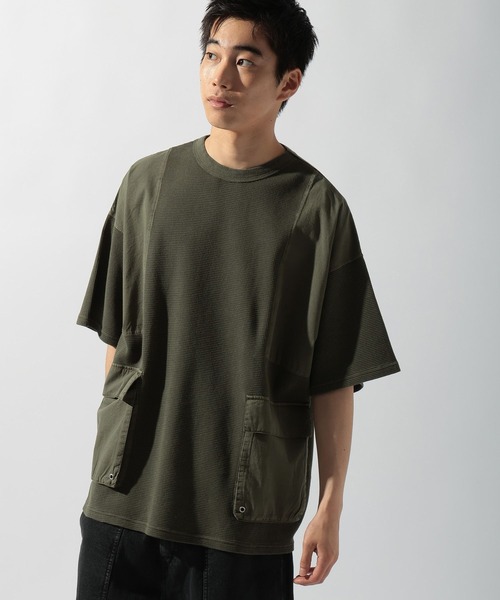 セール】アウトポケット付き切り替えTシャツ（Tシャツ