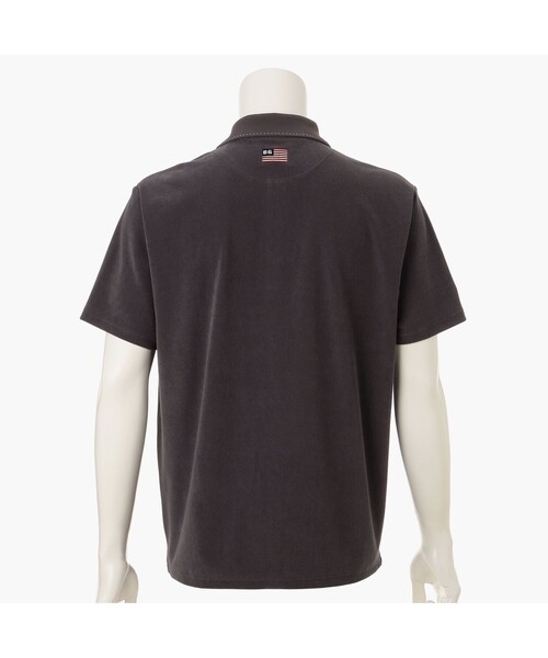 BRIEFING - ブリーフィングゴルフ BRIEFINGGOLF パイル地 ポロシャツ sizeS BRIEFING GOLF ブリーフィング ゴルフ ポロシャツ メンズ 半袖