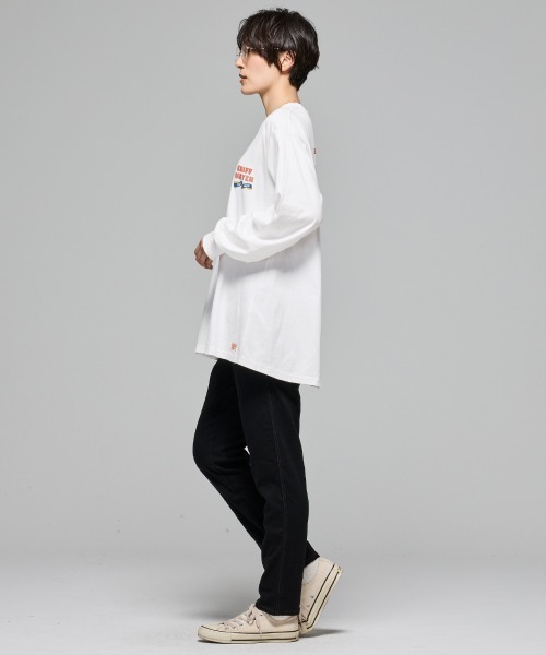 KRIFF MAYER Lady's Collection(クリフメイヤーレディースコレクション)の「【本体綿100%】発泡プリントAラインチュニック(Tシャツ/カットソー・レディース・オレンジ/ライトグリーン/カラフル/ブラック/オフホワイト/グレー/ブルー・MEDIUM/LARGE)」の10枚目の写真