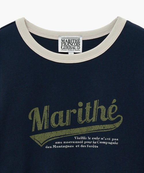 M VINTAGE BASEBALL RINGER TEE（Tシャツ/カットソー）｜MARITHE