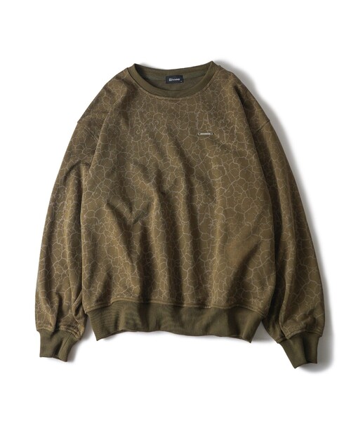 Subciety（サブサエティ）の「Cracked sweatshirt（スウェット・メンズ・グレー/オリーブ/ネイビー・MEDIUM/LARGE/X-LARGE/SMALL）」の15枚目の写真