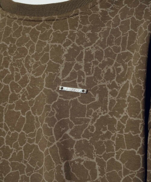 Subciety（サブサエティ）の「Cracked sweatshirt（スウェット・メンズ・グレー/オリーブ/ネイビー・MEDIUM/LARGE/X-LARGE/SMALL）」の17枚目の写真
