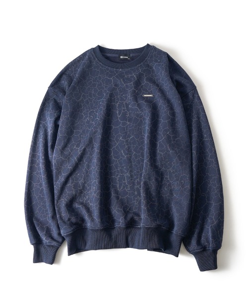 Subciety（サブサエティ）の「Cracked sweatshirt（スウェット・メンズ・グレー/オリーブ/ネイビー・MEDIUM/LARGE/X-LARGE/SMALL）」の6枚目の写真