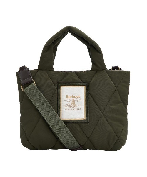Barbour バブアー　キルティング トートバッグ カーキ Healy キルティング トートバッグ｜バッグ｜バッグ｜バブアー