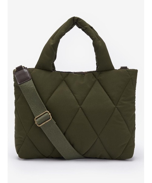 Barbour バブアー　キルティング トートバッグ カーキ Mariah キルティング トートバッグ｜バッグ｜バッグ｜バブアー