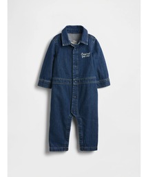 GAP（ギャップ）の「デニム くまさん GAPロゴ ボディオール (ベビー)（ロンパース）」