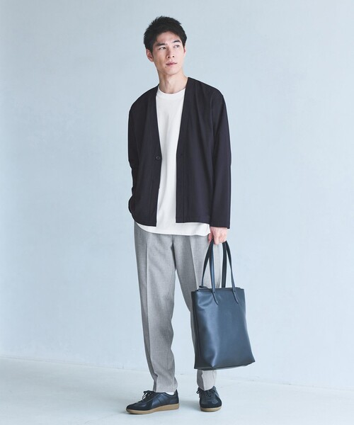 【WEB限定】GLR レザーライク ファンクショナル トートバッグ　ダークグレー green label relaxing トートバッグ 「WEB限定」GLR レザー
