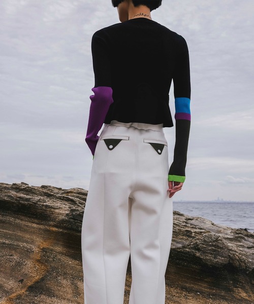 BLOCKING PEPLUM KT CD（カーディガン/ボレロ）｜OMMO（オーエム