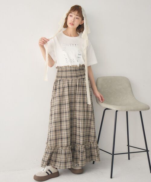 RETRO GIRL(レトロガール)の「【接触冷感】アソートプリントTEE(Tシャツ/カットソー・レディース・オフホワイト/チャコールグレー/ベージュ/ホワイト系その他・FREE)」の8枚目の写真