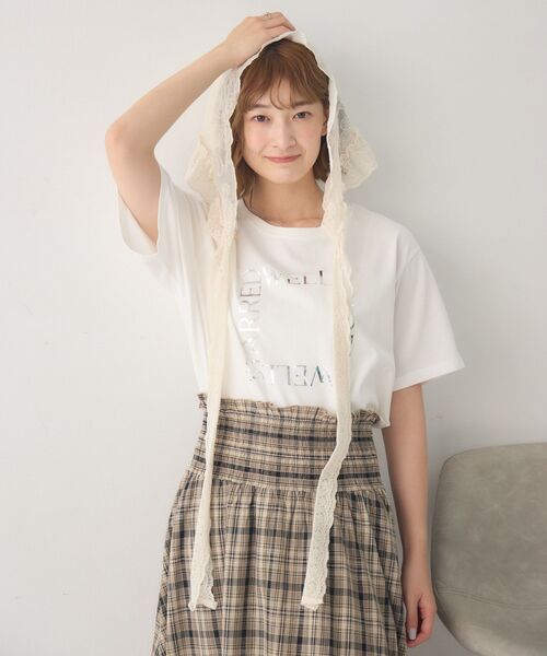 RETRO GIRL(レトロガール)の「【接触冷感】アソートプリントTEE(Tシャツ/カットソー・レディース・オフホワイト/チャコールグレー/ベージュ/ホワイト系その他・FREE)」の12枚目の写真