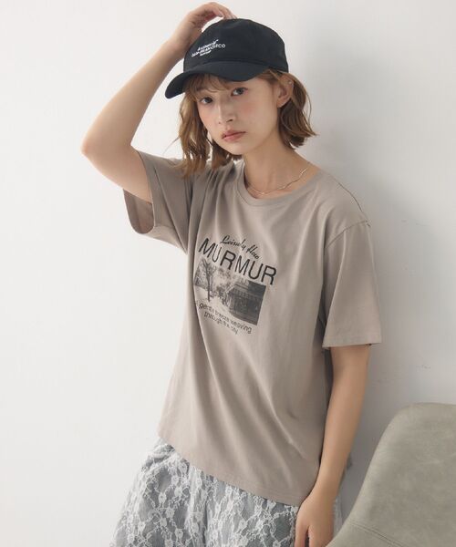 RETRO GIRL(レトロガール)の「【接触冷感】アソートプリントTEE(Tシャツ/カットソー・レディース・オフホワイト/チャコールグレー/ベージュ/ホワイト系その他・FREE)」の5枚目の写真
