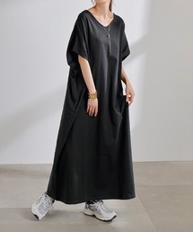 汗ジミ防止ロングTシャツワンピース