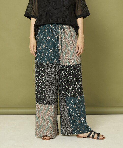 Engineered Garments　パッチワークパンツ　イージーパンツ　柄 Engineered Garments パッチワークパンツ イージーパンツ 柄