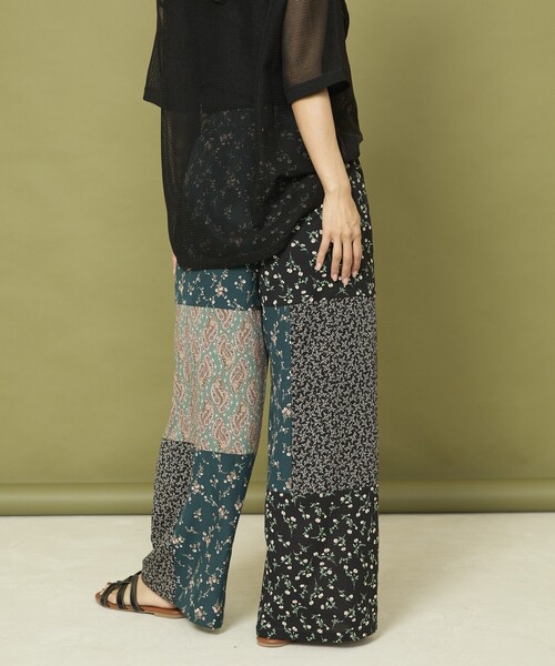 Freada（フリーダ）の「Freada/フリーダ パッチワーク イージーパンツ（その他パンツ・レディース・ダークブラウン/グリーン・ONE SIZE）」の10枚目の写真