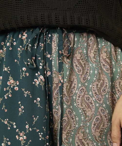 Freada（フリーダ）の「Freada/フリーダ パッチワーク イージーパンツ（その他パンツ・レディース・ダークブラウン/グリーン・ONE SIZE）」の13枚目の写真