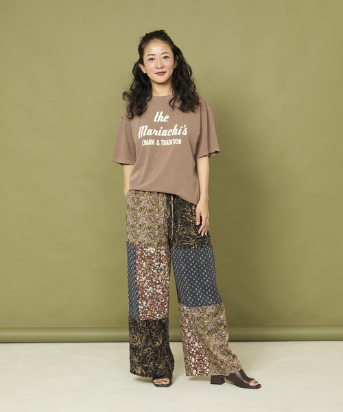 パッチワークデザイン ストリートパンツ 1695463801.jpg