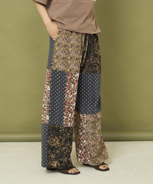 Freada（フリーダ）の「Freada/フリーダ パッチワーク イージーパンツ（その他パンツ・レディース・ダークブラウン/グリーン・ONE SIZE）」の22枚目の写真