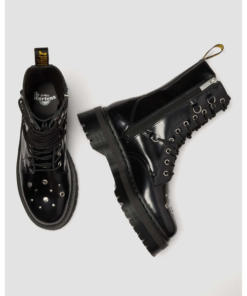 Dr. Martens(ドクターマーチン)の「Dr. Martens/ドクターマーチン JADON HI ハードウェア 10 ホール ブーツ 42094001(ブーツ・メンズ・ブラック・UK5/UK4/UK3/UK10/UK9/UK8/UK7/UK6)」の2枚目の写真