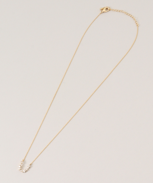 SLOBE IENA（スローブイエナ）の「Theia Jewelry/テイア ジュエリー ホースシューネックレス 20765N0022（ネックレス・レディース・ゴールド・FREE）」の2枚目の写真