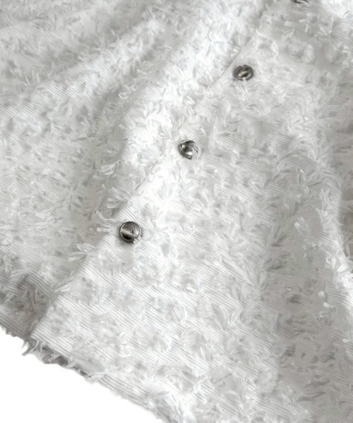 Chikashitsu +（チカシツプラス）の「【Chikashitsu +】feather touch cropped half sleeve shirt / 【チカシツプラス】フェザータッチクロップド半袖シャツ（シャツ/ブラウス・メンズ・ホワイト/ブラック・ONE SIZE）」の22枚目の写真