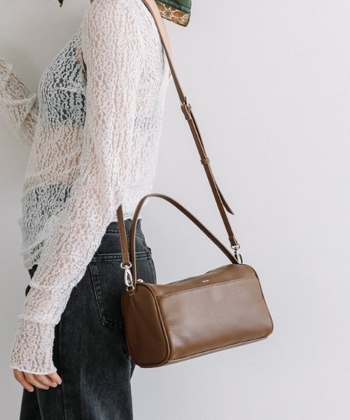 Beau're(ヴュレ)の「【BEAURE/ビュレ】Simple ボストン Bag(ボストンバッグ・レディース・イエロー/ブラウン/ブラック・FREE)」の22枚目の写真