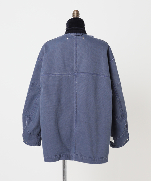 美品　BARENA サマーウール ジャケット カバーオール　ネイビー 美品 BARENA サマーウール ジャケット カバーオール ネイビー