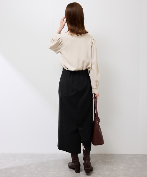 ROPE' PICNIC(ロペピクニック)の「【前後2WAY】【WEB限定カラー】配色リボンブラウス/通勤対応(シャツ/ブラウス・レディース・サックスブルー/ホワイト系その他/ベージュ系その他/ベージュ系その他2/ブルー系その他・S/M)」の17枚目の写真
