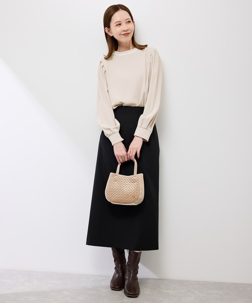 ROPE' PICNIC(ロペピクニック)の「【前後2WAY】【WEB限定カラー】配色リボンブラウス/通勤対応(シャツ/ブラウス・レディース・サックスブルー/ホワイト系その他/ベージュ系その他/ベージュ系その他2/ブルー系その他・S/M)」の20枚目の写真