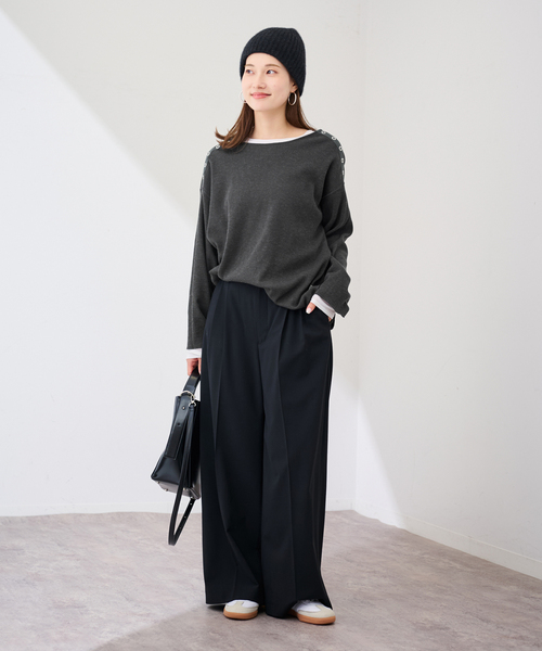 【JANE SMITH】ジェーンスミス　カットソー セール】JANE SMITH/ジェーンスミス 別注ワッフルプルオーバー（T