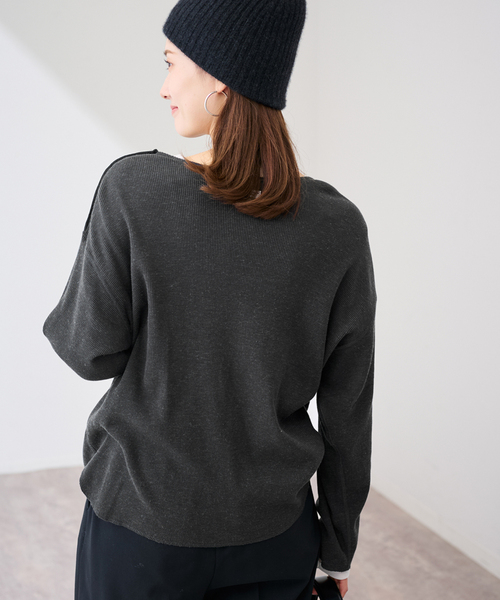 セール】JANE SMITH/ジェーンスミス 別注ワッフルプルオーバー（T