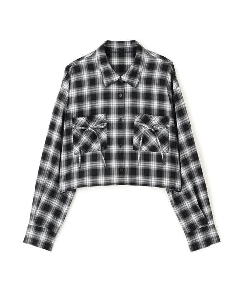 JILL by JILL STUART(ジルバイジルスチュアート)の「◇オンブレーチェック短丈シャツ(シャツ/ブラウス・レディース・ブラック系その他/グレー系その他/レッド系その他・FREE)」の17枚目の写真