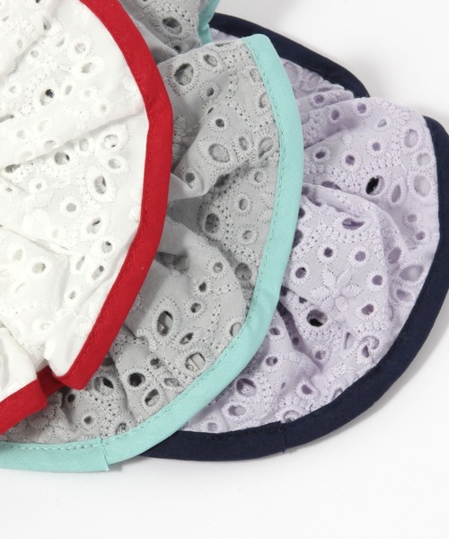 レース配色パイピングシュシュ（シュシュ）｜niko and（ニコアンド