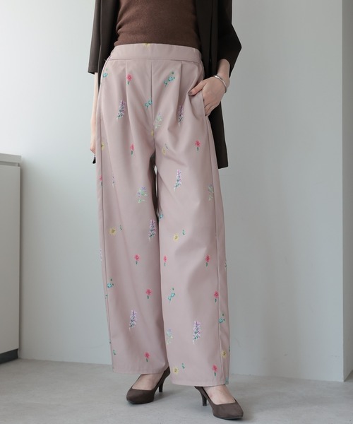 2025 AW】花柄プリントパンツ（その他パンツ）｜amini（アミニ）の