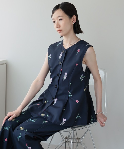 セール】【2025 AW】花柄プリントパンツ（その他パンツ）｜amini