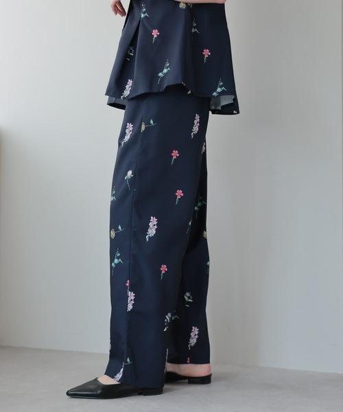 セール】【2025 AW】花柄プリントパンツ（その他パンツ）｜amini