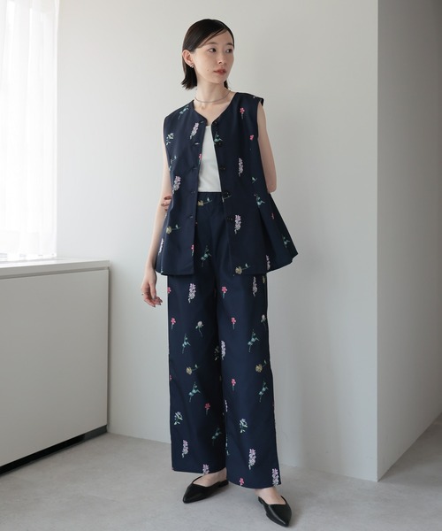 セール】【2025 AW】花柄プリントパンツ（その他パンツ）｜amini