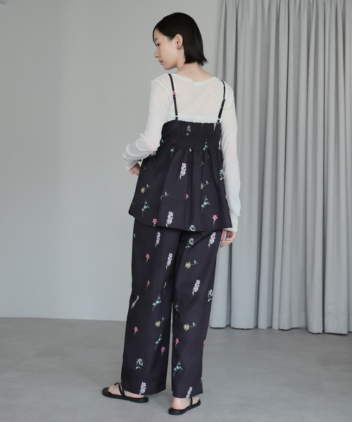 2025 AW】花柄プリントパンツ（その他パンツ）｜amini（アミニ