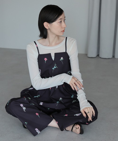 セール】【2025 AW】花柄プリントパンツ（その他パンツ）｜amini