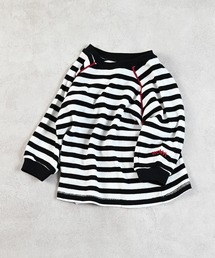 LSP WOW（エルエスピーワオ）の「【LSP WOW!】両面ワッフルボーダー袖刺繍カットソー（スウェット・キッズ）」