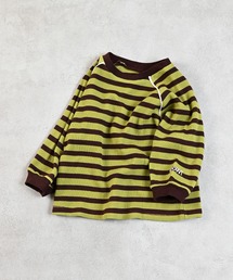 LSP WOW（エルエスピーワオ）の「【LSP WOW!】両面ワッフルボーダー袖刺繍カットソー（スウェット・キッズ）」