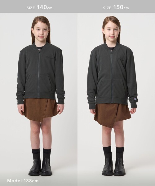 Champion(チャンピオン)の「<Champion>ジップ スウェット カーディガン / キッズ 140cm-160cm(カーディガン/ボレロ・キッズ・ブラック/ロイヤルブルー・160cm/150cm/140cm)」の5枚目の写真