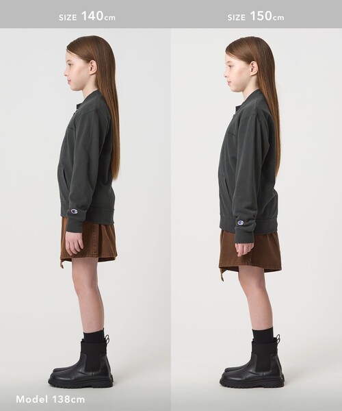 Champion(チャンピオン)の「<Champion>ジップ スウェット カーディガン / キッズ 140cm-160cm(カーディガン/ボレロ・キッズ・ブラック/ロイヤルブルー・160cm/150cm/140cm)」の6枚目の写真