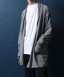 ANPAS | Amunzen Fabric Cordigan/梨地 カーディガン ロング丈 コーディガン メンズ レディース(カーディガン/ボレロ)